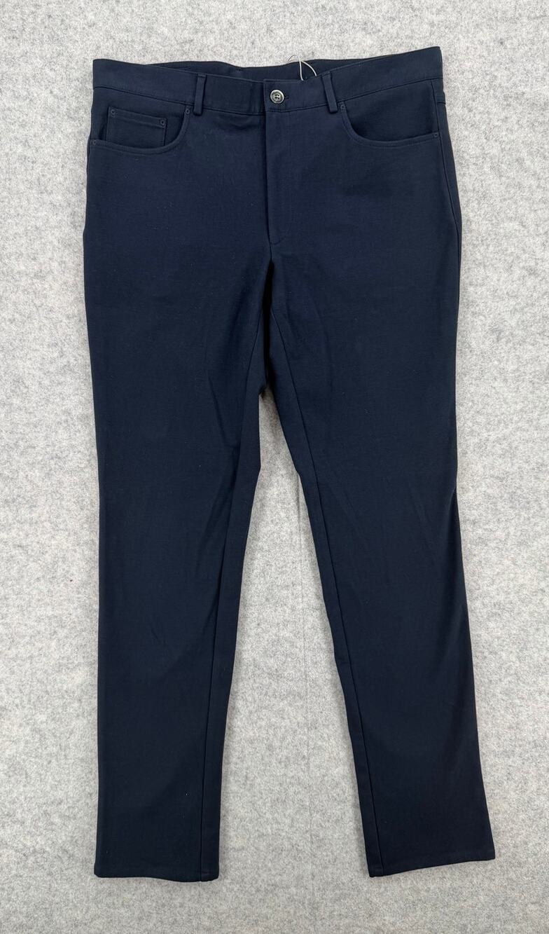 NWOT Samuelsohn Elite Tech Navy Blue 5-Pocket Pants by Nordstrom Size Men's 35